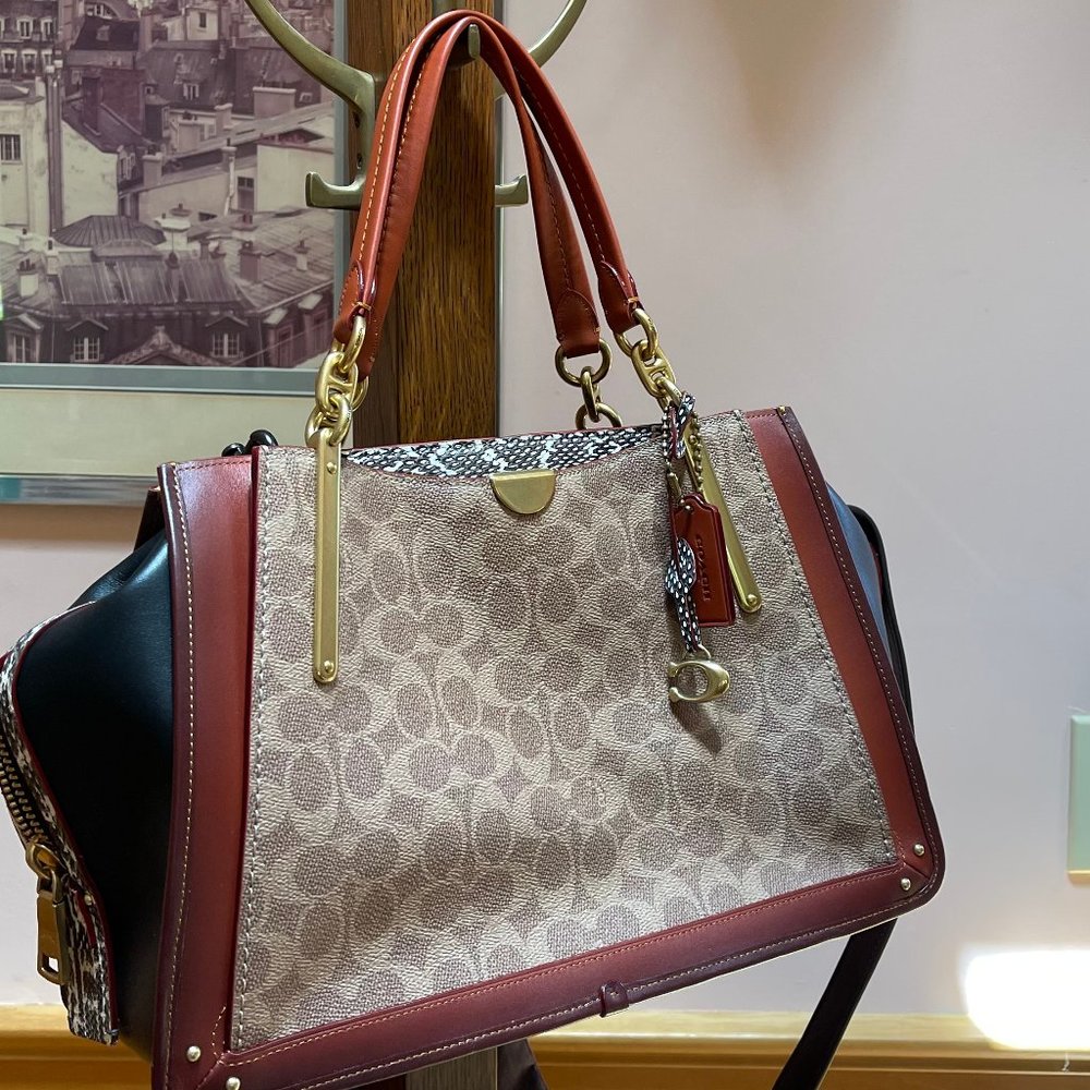 Coach Bowling Leather Bag 2 Straps Included